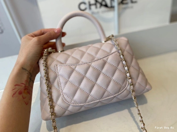First Bag Ru FLAP WITH BAG CHANEL TOP HANDLE 0815